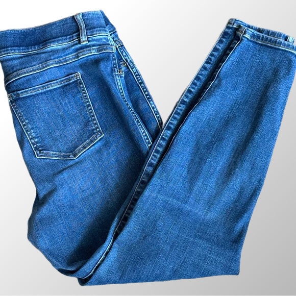 SPANX Denim - SPANX Jeans Size‎ XL Blue Pull On Denim Skinny Jeans Stretchy Compression